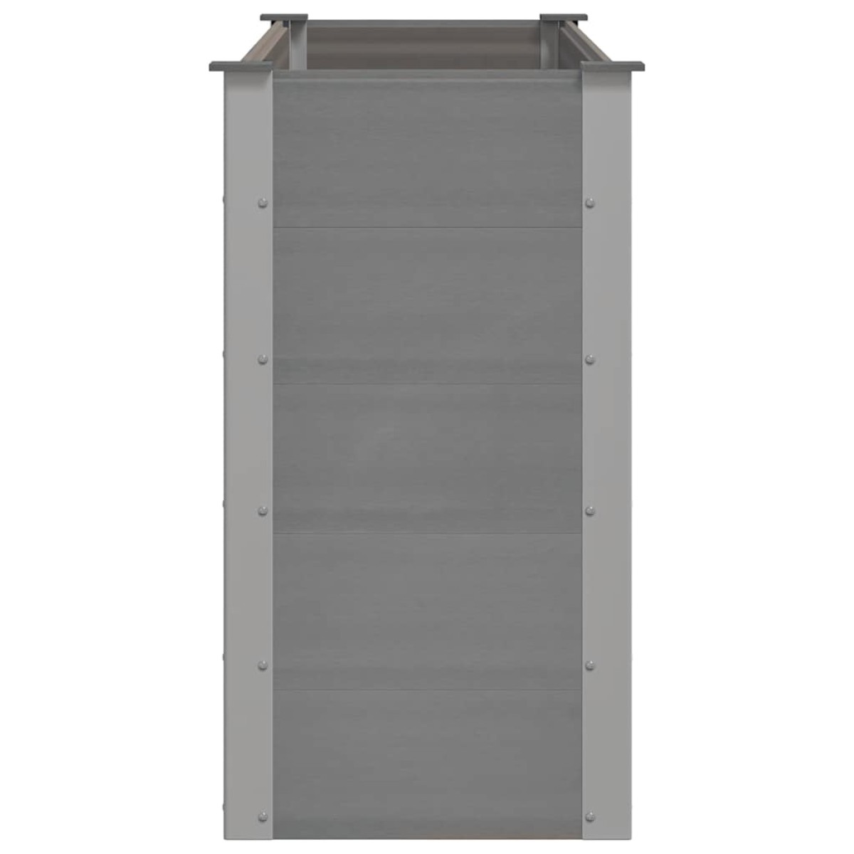 vidaXL Ζαρντινιέρα Υπερυψωμένη Γκρι 150 x 50 x 91 εκ. από WPC