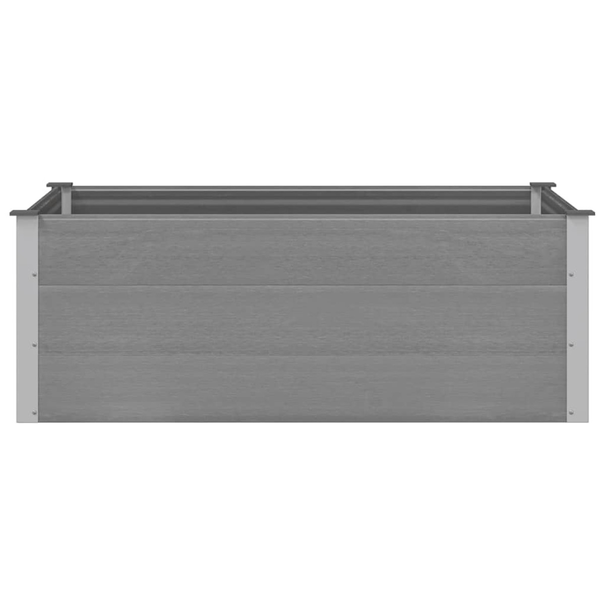 vidaXL Ζαρντινιέρα Υπερυψωμένη Γκρι 150 x 100 x 54 εκ. από WPC