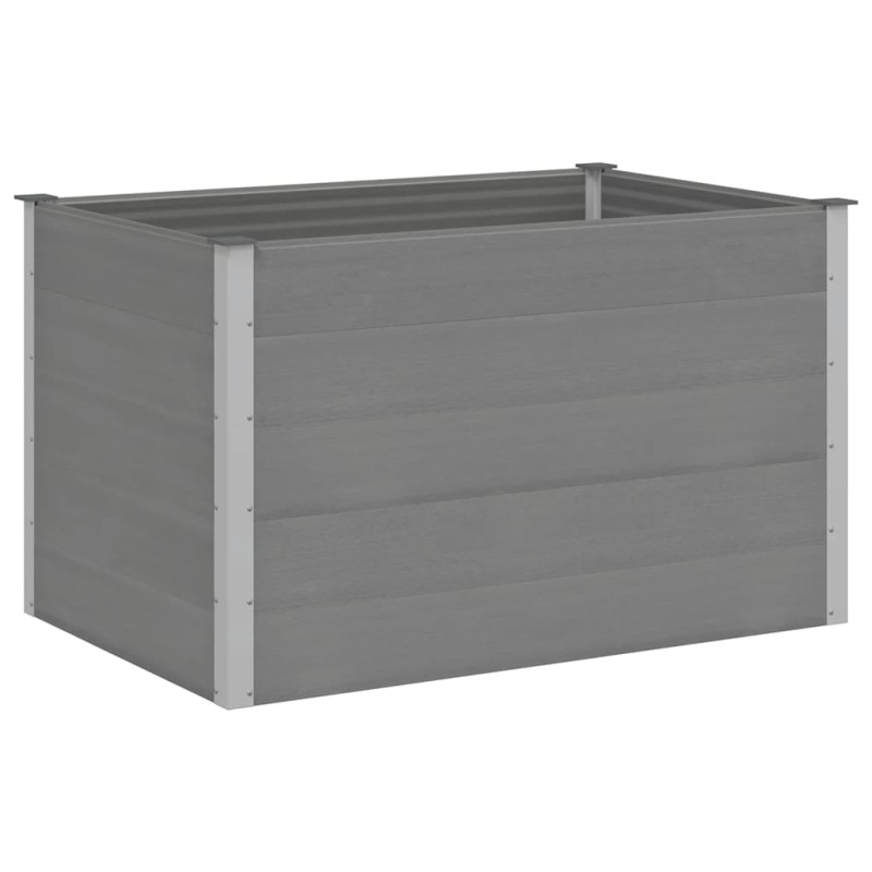 vidaXL Ζαρντινιέρα Υπερυψωμένη Γκρι 150 x 100 x 91 εκ. από WPC