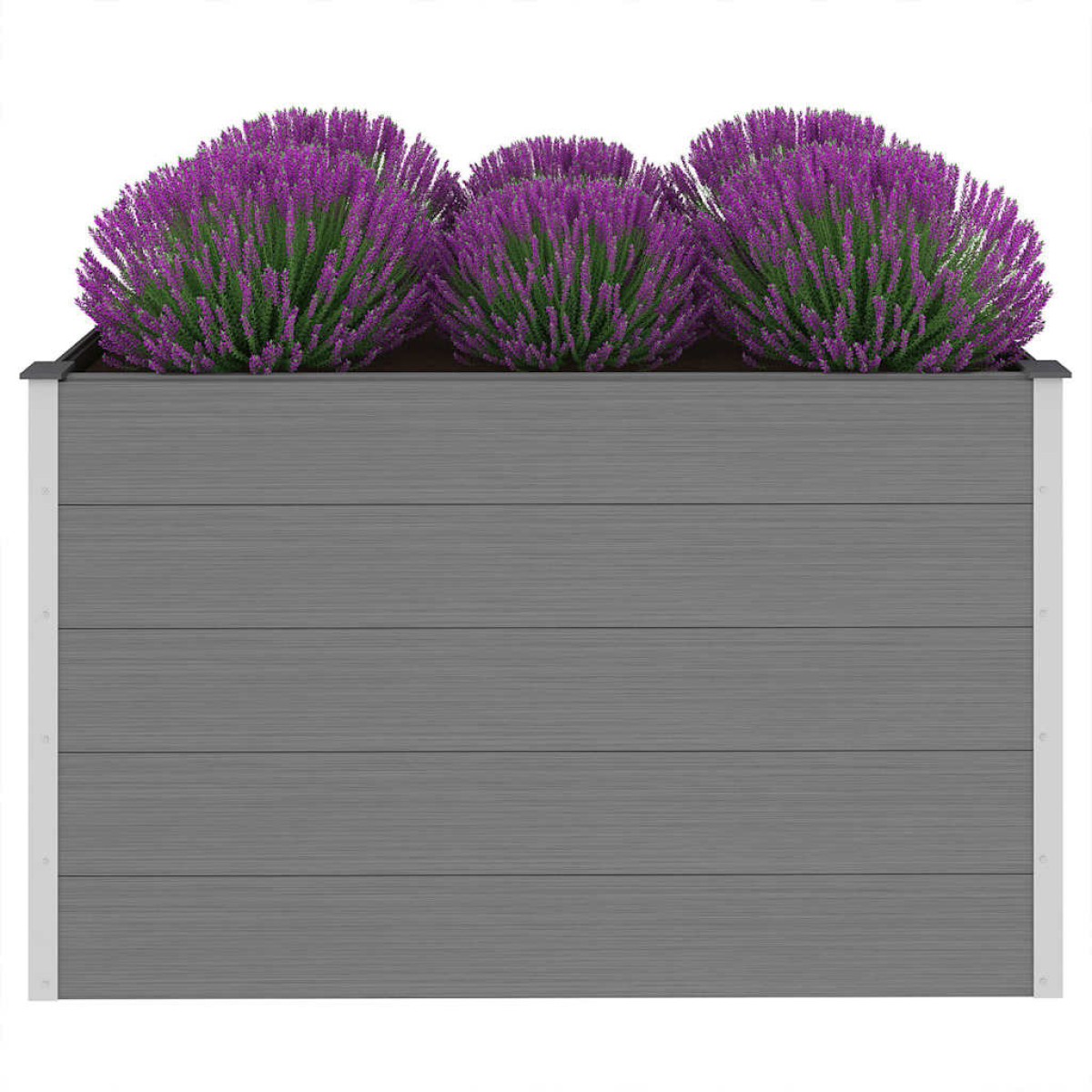 vidaXL Ζαρντινιέρα Υπερυψωμένη Γκρι 150 x 100 x 91 εκ. από WPC
