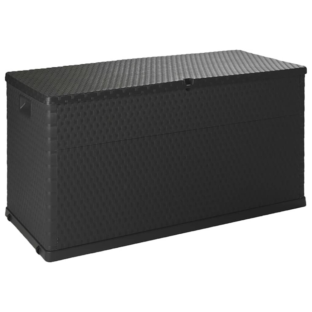 vidaXL Μπαούλο Αποθήκευσης Κήπου Ανθρακί 120x56x63 εκ. Πολυπροπυλένιο