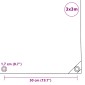 vidaXL Μουσαμάς 650 γρ./μ.² Γκρι 3 x 3 μ.