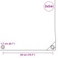 vidaXL Μουσαμάς 650 γρ./μ.² Γκρι 3 x 5 μ.