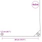 vidaXL Μουσαμάς 650 γρ./μ.² Γκρι 4 x 5 μ.