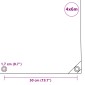 vidaXL Μουσαμάς 650 γρ./μ.² Πράσινος 4 x 6 μ.