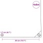 vidaXL Μουσαμάς 650 γρ./μ.² Μπλε 4 x 8 μ.