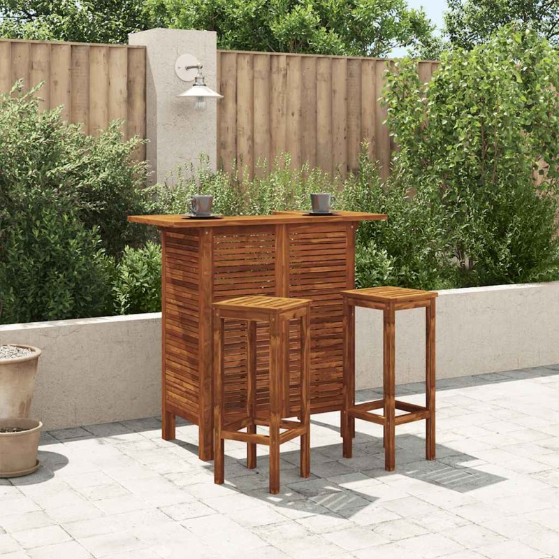 vidaXL Τραπέζι Μπαρ 110 x 50 x 105 εκ. από Μασίφ Ξύλο Ακακίας
