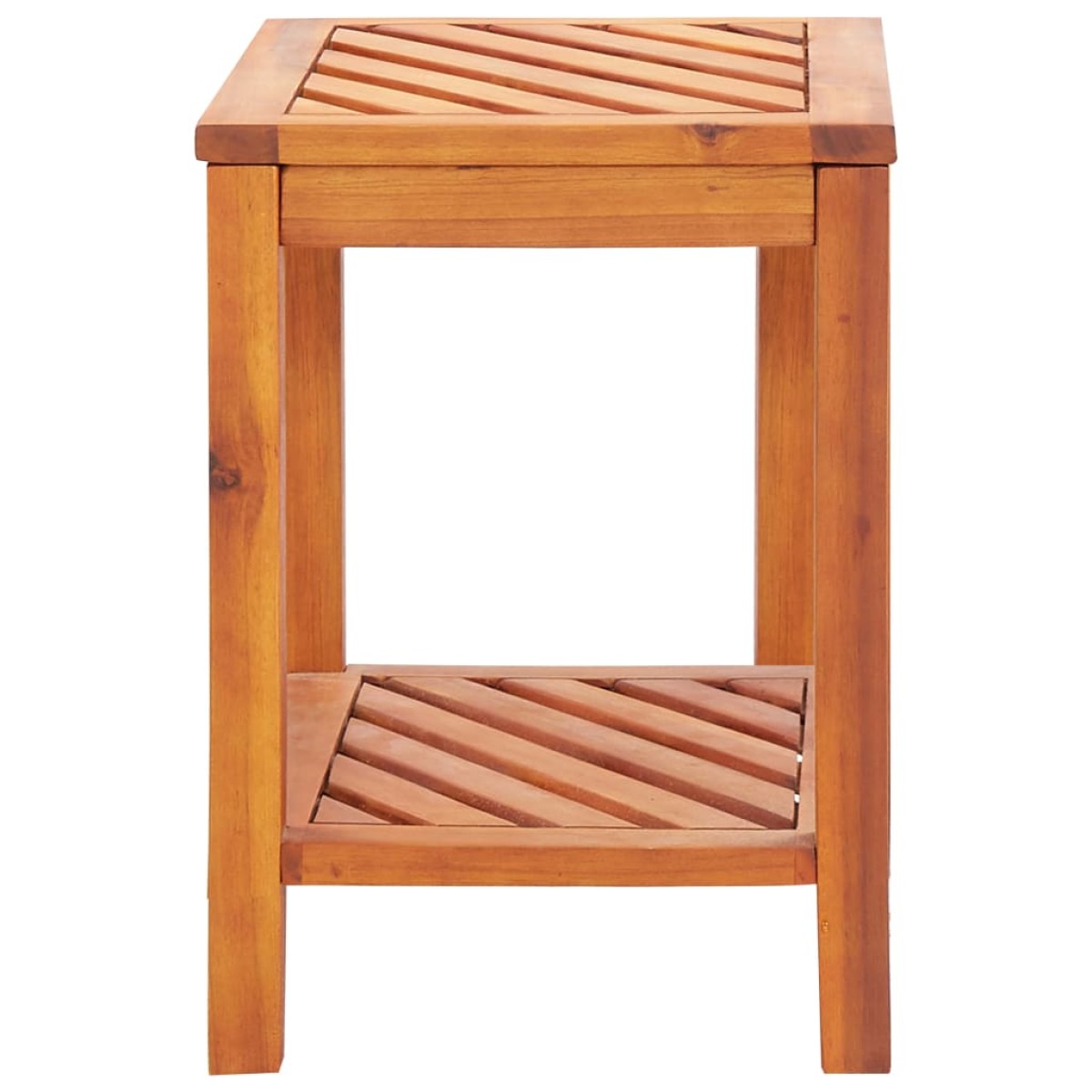 vidaXL Τραπεζάκι Βοηθητικό 45 x 33 x 45 εκ. από Μασίφ Ξύλο Ακακίας
