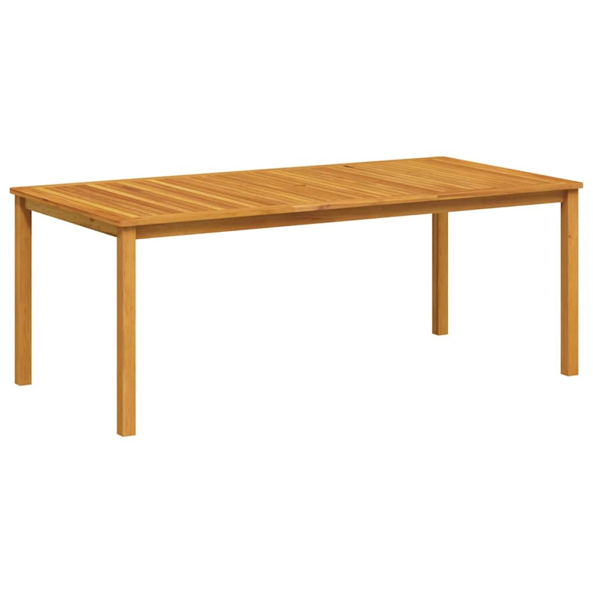 vidaXL Τραπέζι Κήπου 200 x 100 x 74 εκ. από Μασίφ Ξύλο Ακακίας