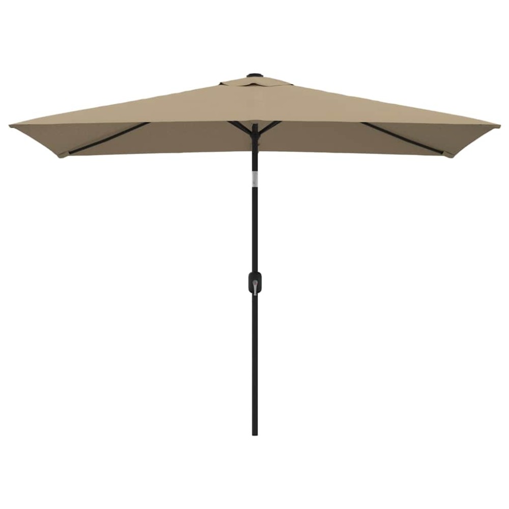 vidaXL Ομπρέλα Κήπου Χρώμα Taupe 300 x 200 εκ. με Μεταλλικό Ιστό