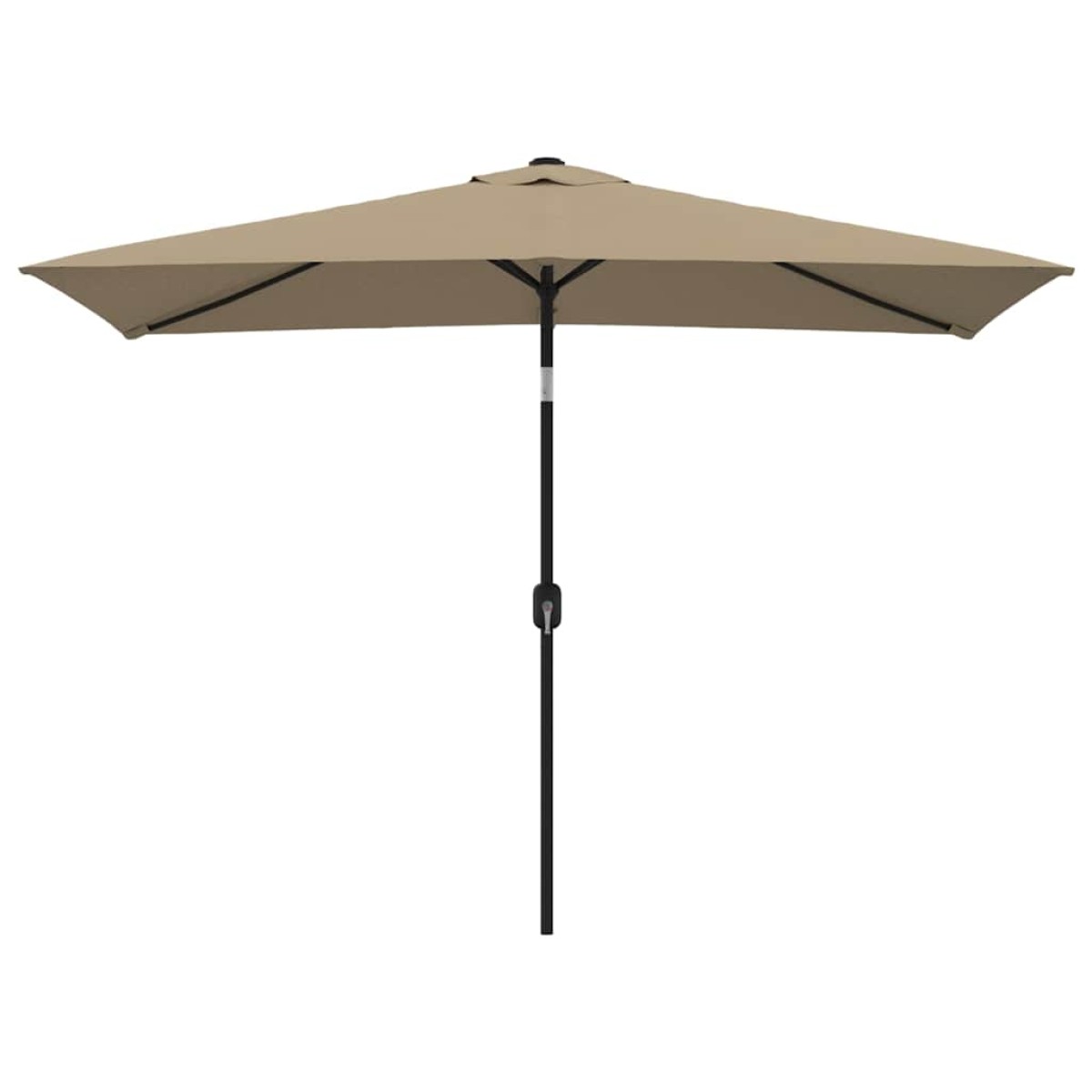 vidaXL Ομπρέλα Κήπου Χρώμα Taupe 300 x 200 εκ. με Μεταλλικό Ιστό