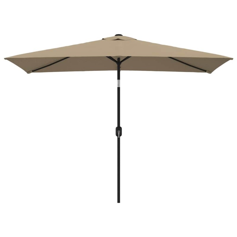 vidaXL Ομπρέλα Κήπου Χρώμα Taupe 300 x 200 εκ. με Μεταλλικό Ιστό
