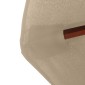 vidaXL Ομπρέλα Κήπου Χρώμα Taupe 350 εκ. με Ξύλινο Ιστό