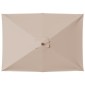 vidaXL Ομπρέλα Κήπου Χρώμα Taupe 150 x 200 εκ. με Ξύλινο Ιστό