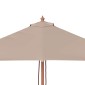 vidaXL Ομπρέλα Κήπου Χρώμα Taupe 150 x 200 εκ. με Ξύλινο Ιστό