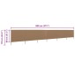 vidaXL Προστατευτικό Αέρα με 6 Πάνελ Χρώμα Taupe 800x80 εκ. Υφασμάτινο