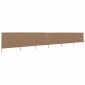 vidaXL Προστατευτικό Αέρα με 6 Πάνελ Χρώμα Taupe 800x80 εκ. Υφασμάτινο