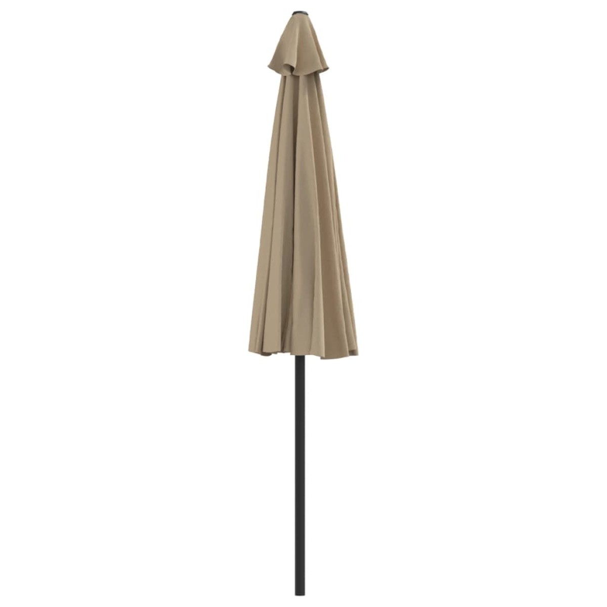 vidaXL Ομπρέλα Βεράντας Ημικυκλική Χρώμα Taupe 270x144 εκ Ιστός Αλουμ.