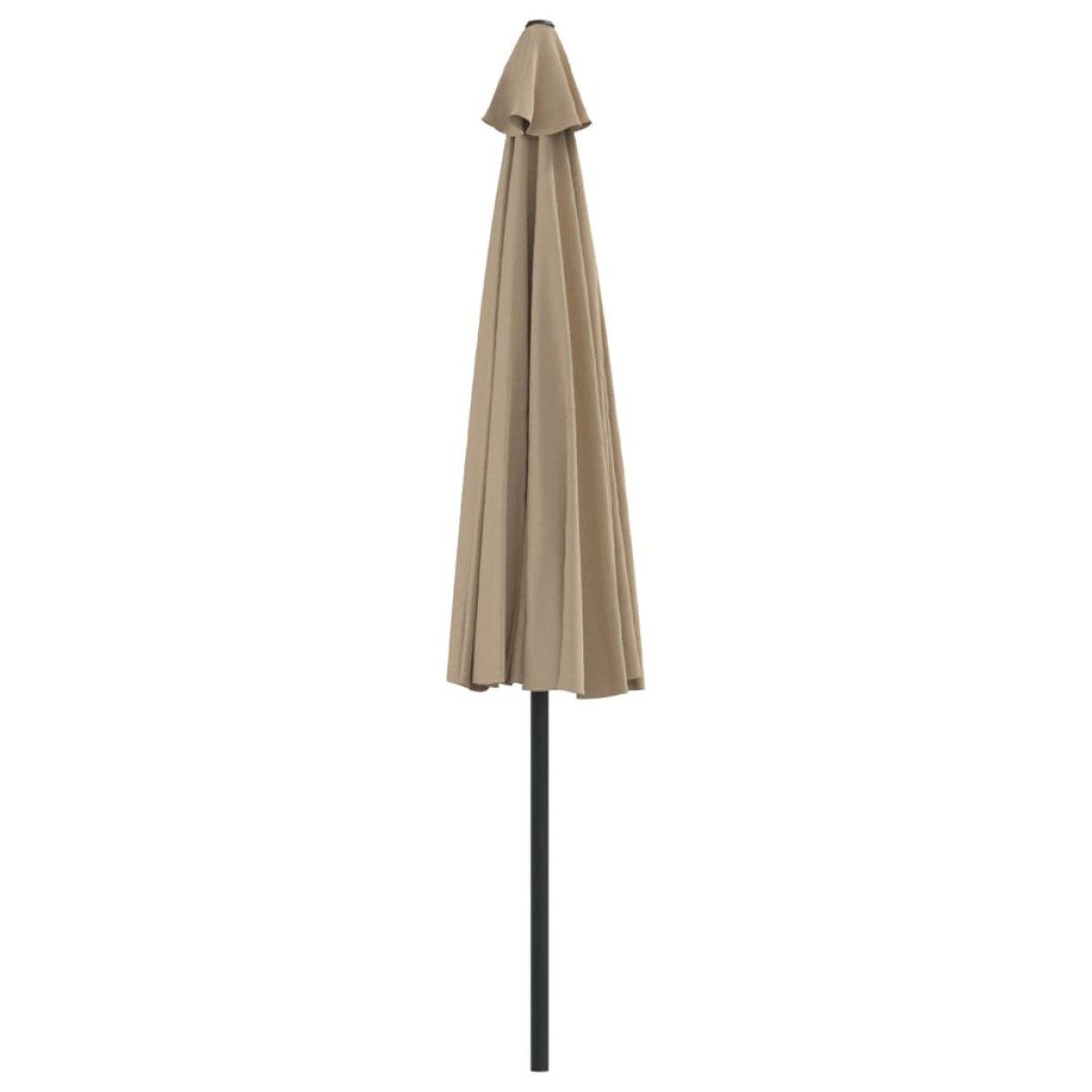 vidaXL Ομπρέλα Βεράντας Ημικυκλική Χρώμα Taupe 300x155 εκ Ιστός Αλουμ.