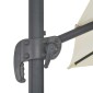 vidaXL Ομπρέλα Κρεμαστή Χρώμα Άμμου 300 x 300 εκ. με Ιστό Αλουμινίου