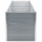 vidaXL Ζαρντινιέρα Υπερυψωμένη Γκρι 240x80x77 εκ. Γαλβανισμ. Χάλυβας