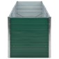 vidaXL Ζαρντινιέρα Υπερυψωμένη Πράσινη 240x80x77 εκ. Γαλβαν. Χάλυβας