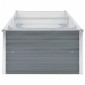 vidaXL Ζαρντινιέρα Υπερυψωμένη Γκρι 240x80x45 εκ. Γαλβανισμ. Χάλυβας