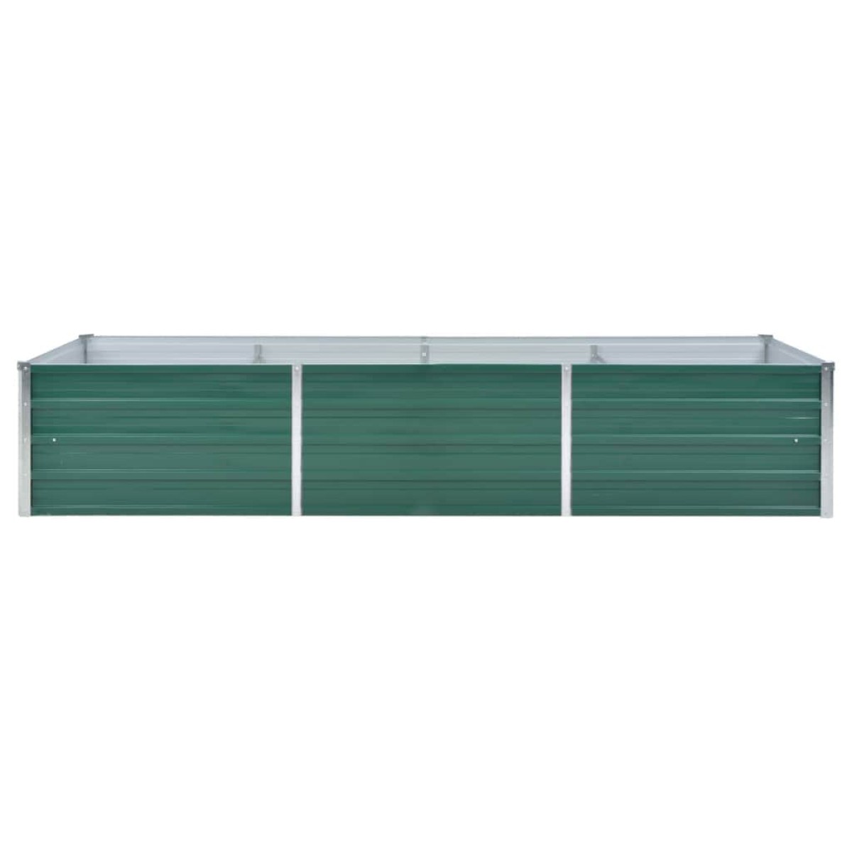 vidaXL Ζαρντινιέρα Υπερυψωμένη Γκρι 240x80x45 εκ. Γαλβανισμ. Χάλυβας