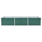vidaXL Ζαρντινιέρα Υπερυψωμένη Γκρι 240x80x45 εκ. Γαλβανισμ. Χάλυβας