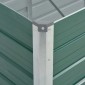 vidaXL Ζαρντινιέρα Υπερυψωμένη Γκρι 240x80x45 εκ. Γαλβανισμ. Χάλυβας