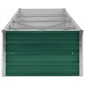 vidaXL Ζαρντινιέρα Υπερυψωμένη Πράσινη 320x80x45 εκ. Γαλβαν. Χάλυβας