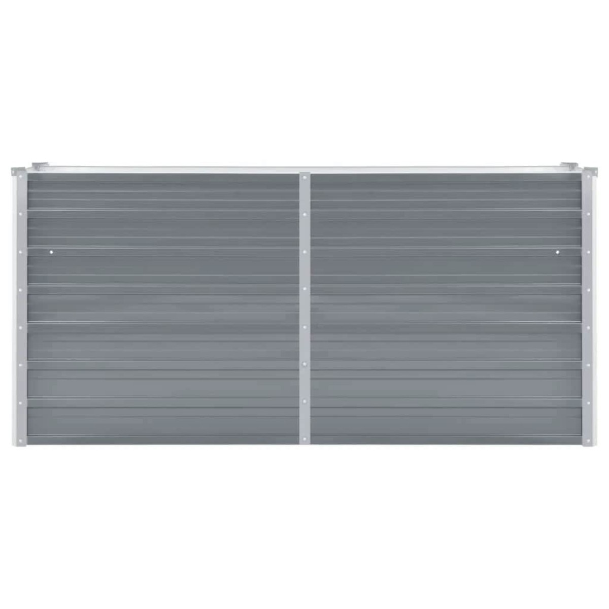 vidaXL Ζαρντινιέρα Υπερυψωμένη Γκρι 160x40x77 εκ. Γαλβανισμ. Χάλυβας