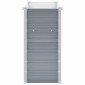 vidaXL Ζαρντινιέρα Υπερυψωμένη Γκρι 160x40x77 εκ. Γαλβανισμ. Χάλυβας