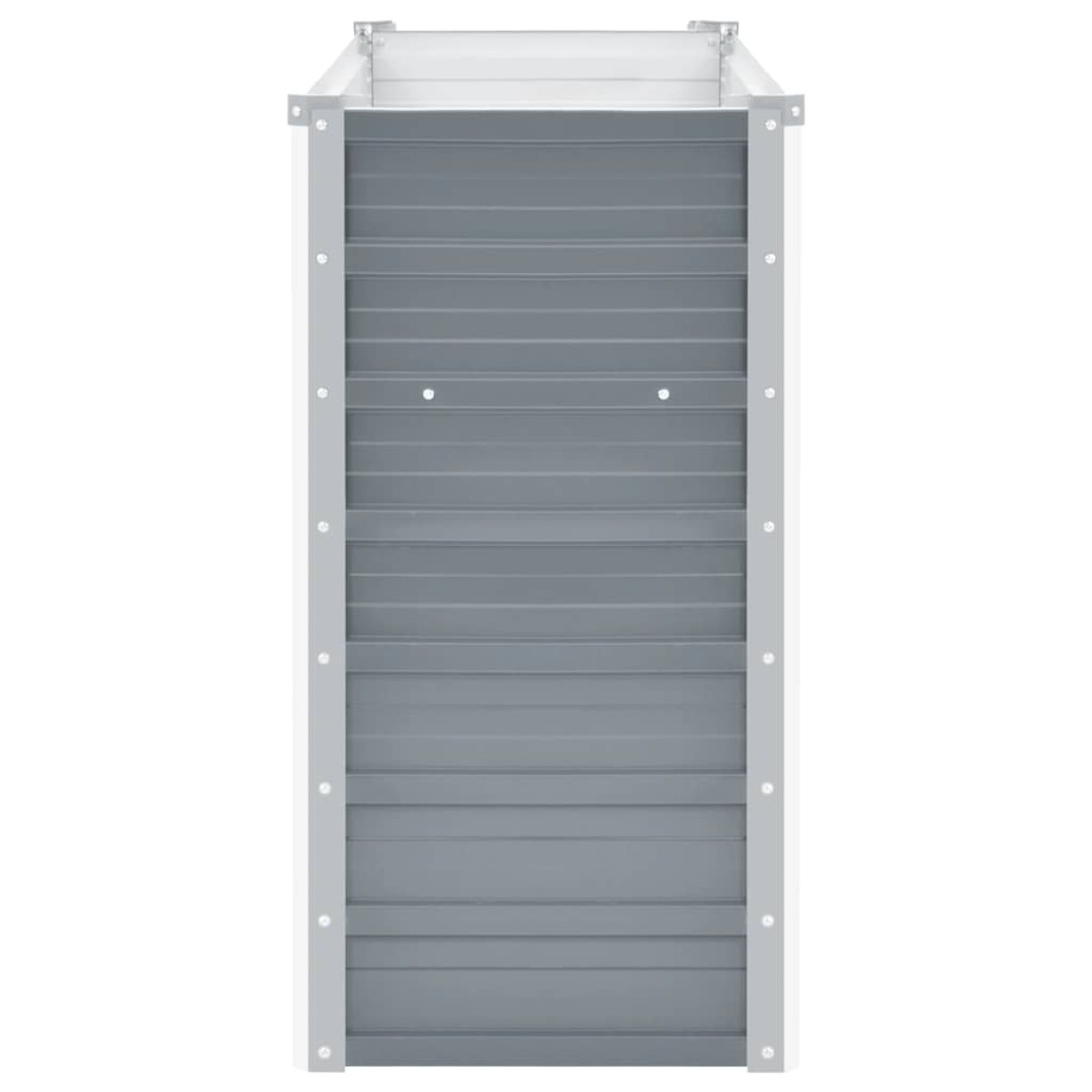 vidaXL Ζαρντινιέρα Υπερυψωμένη Γκρι 100x40x77 εκ. Γαλβανισμ. Χάλυβας