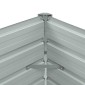 vidaXL Ζαρντινιέρα Υπερυψωμένη Γκρι 100x40x45 εκ. Γαλβανισμ. Χάλυβας