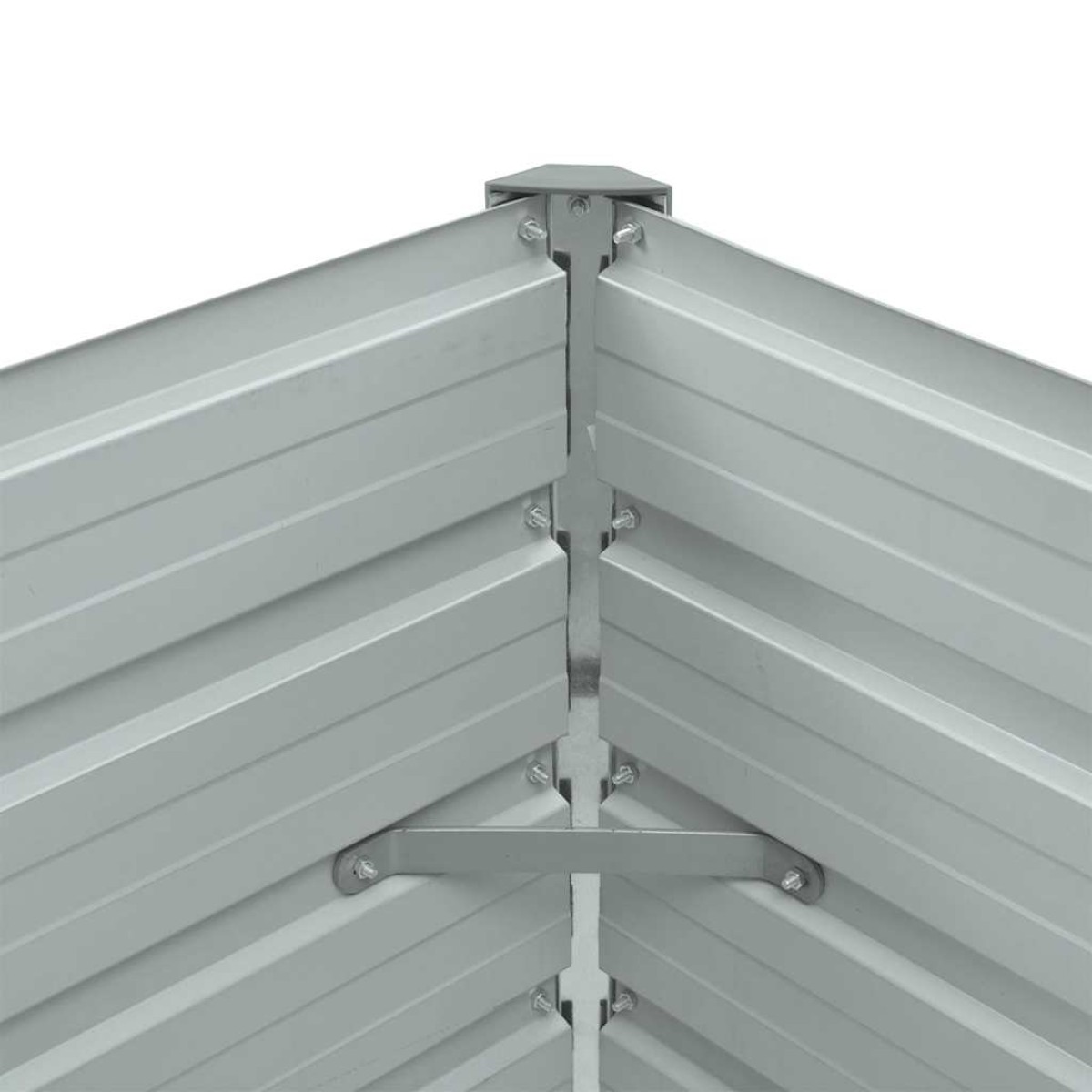 vidaXL Ζαρντινιέρα Υπερυψωμένη Πράσινη 100x40x45 εκ. Γαλβαν. Χάλυβας