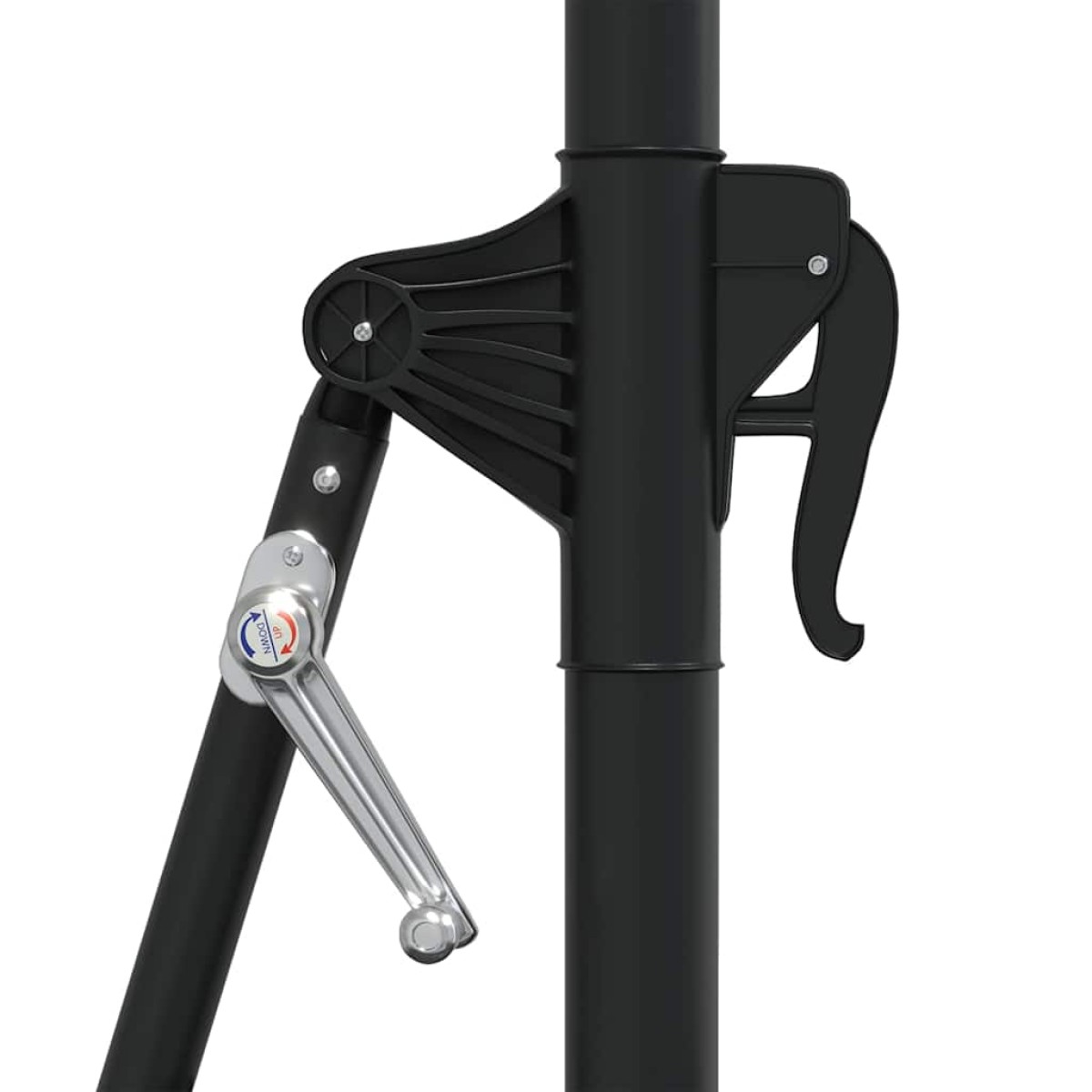 vidaXL Ομπρέλα Τοίχου Πράσινη 300 εκ. με Μεταλλικό Ιστό
