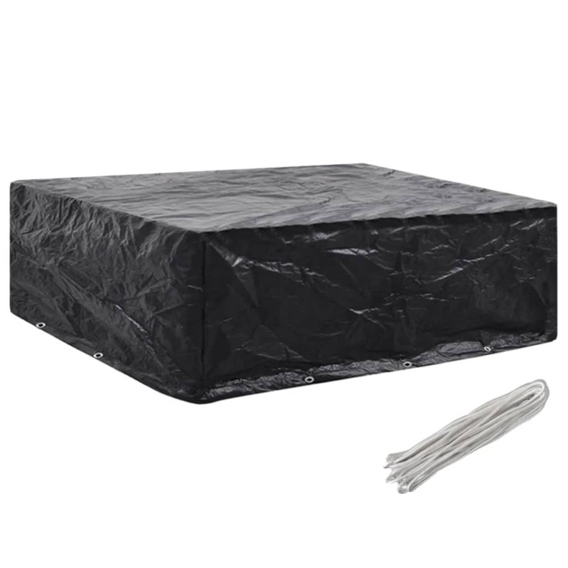vidaXL Κάλυμμα Επίπλων Κήπου με 8 Κρίκους 250 x 210 x 90 εκ.