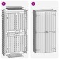 vidaXL Υπόστεγο/Αποθήκη Εργαλείων Κήπου 85 x 48 x 177 εκ. Ξύλο Πεύκου