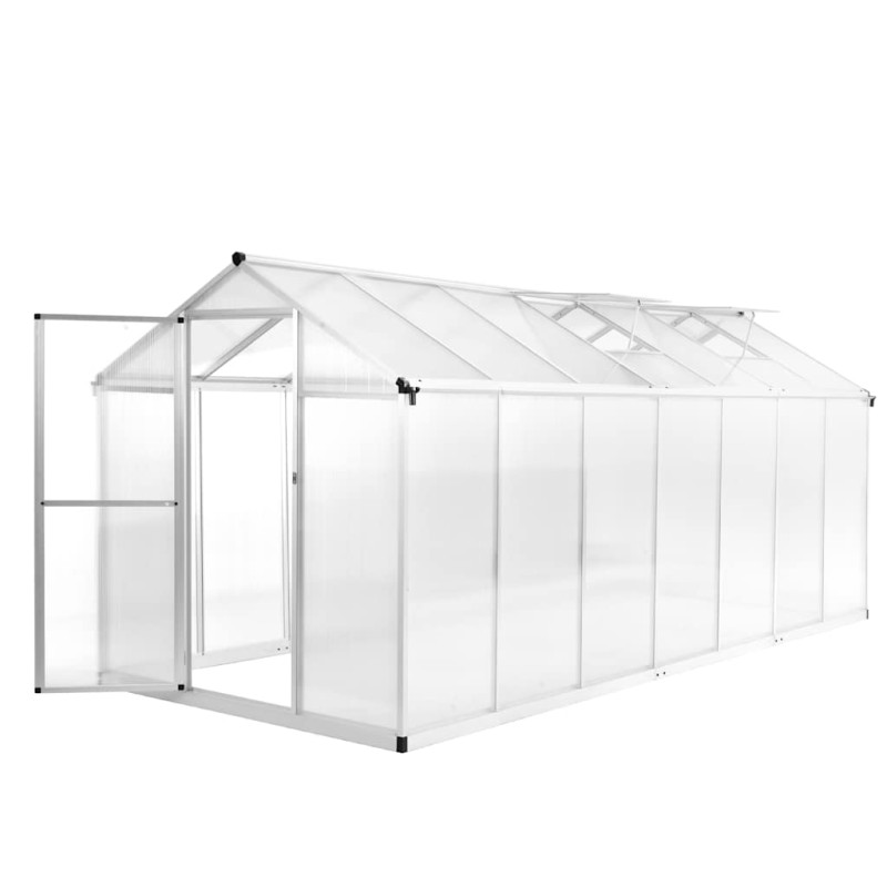 vidaXL Θερμοκήπιο 421 x 190 x 195 εκ. 15,6 μ³ Αλουμινίου