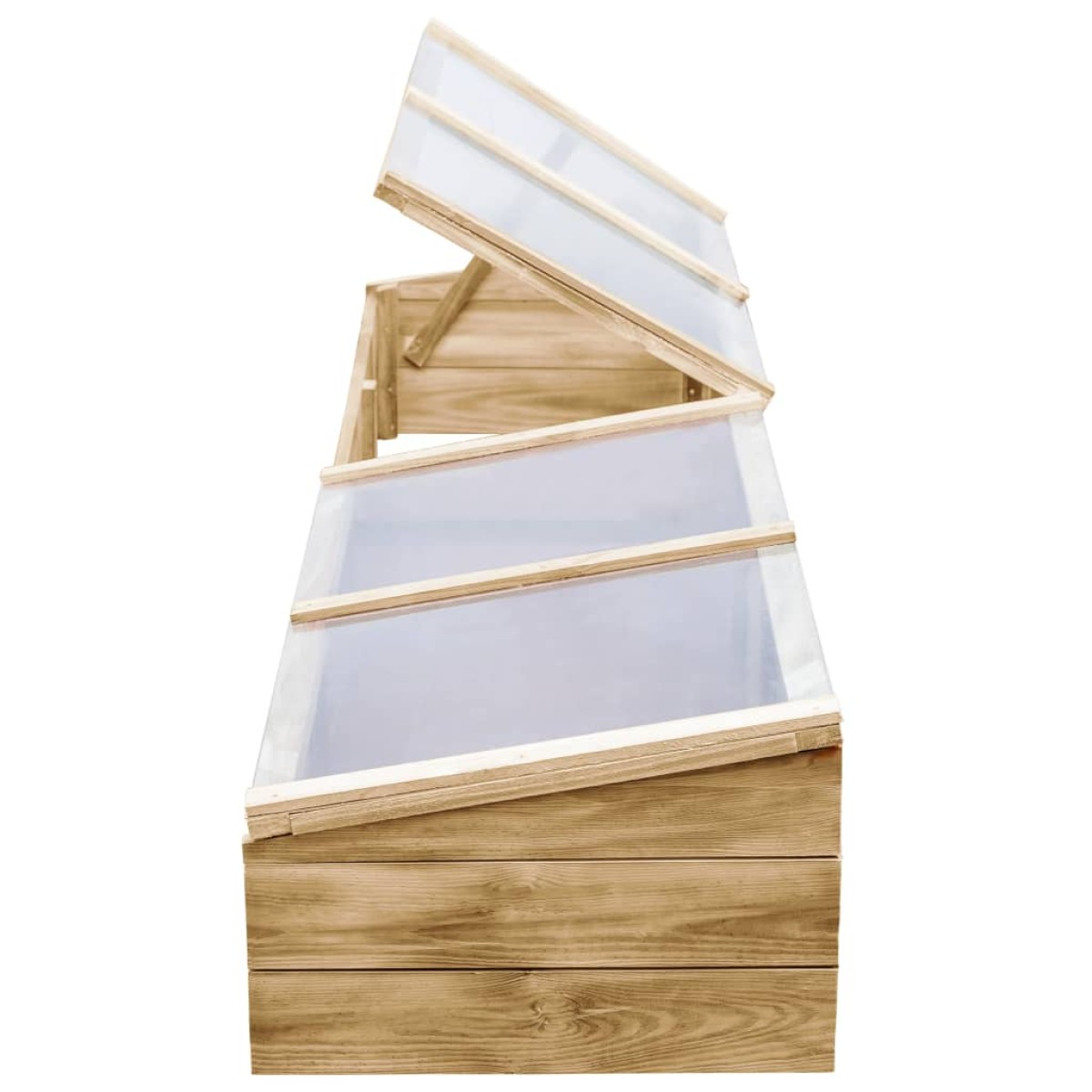vidaXL Θερμοκήπιο - Σπορείο 200 x 50 x 35 εκ. Εμποτισμένο Ξύλο Πεύκου