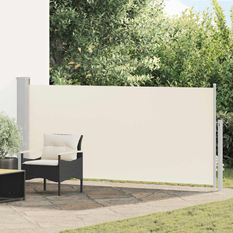 vidaXL Σκίαστρο Πλαϊνό Συρόμενο Κρεμ 140 x 300 εκ.