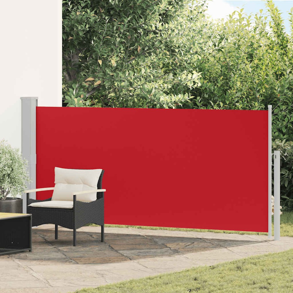 vidaXL Σκίαστρο Πλαϊνό Συρόμενο Κόκκινο 140 x 300 εκ.