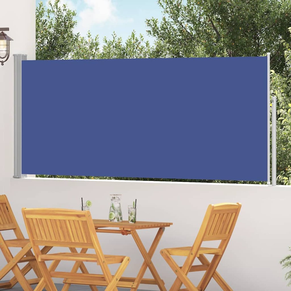 vidaXL Σκίαστρο Πλαϊνό Συρόμενο Μπλε 120 x 300 εκ.