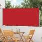 vidaXL Σκίαστρο Πλαϊνό Συρόμενο Κόκκινο 120 x 300 εκ.
