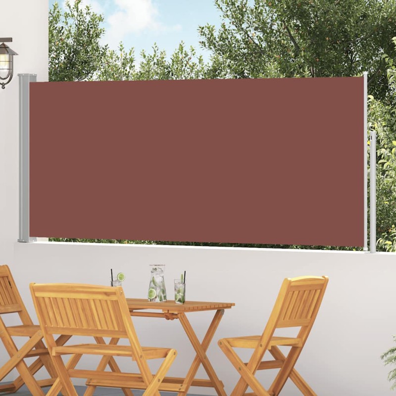 vidaXL Σκίαστρο Πλαϊνό Συρόμενο Καφέ 117x300 εκ.