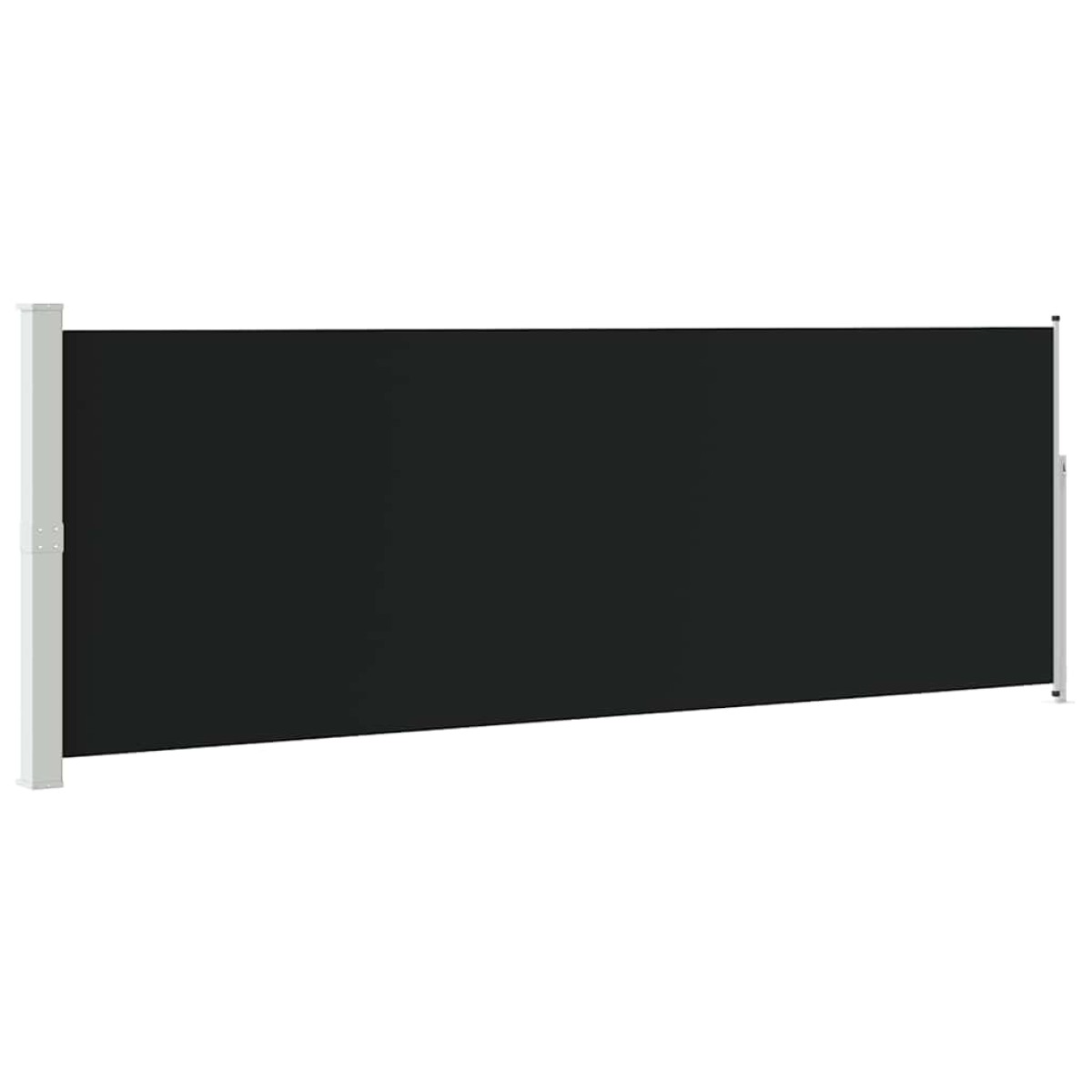 vidaXL Διαχωριστικό Βεράντας Συρόμενο Μαύρο 160 x 500 εκ.