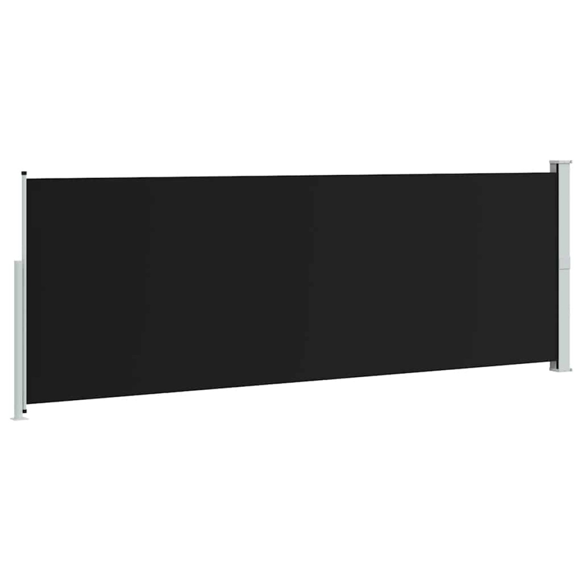 vidaXL Διαχωριστικό Βεράντας Συρόμενο Μαύρο 160 x 500 εκ.