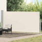 vidaXL Σκίαστρο Πλαϊνό Συρόμενο Κρεμ 160 x 500 εκ.