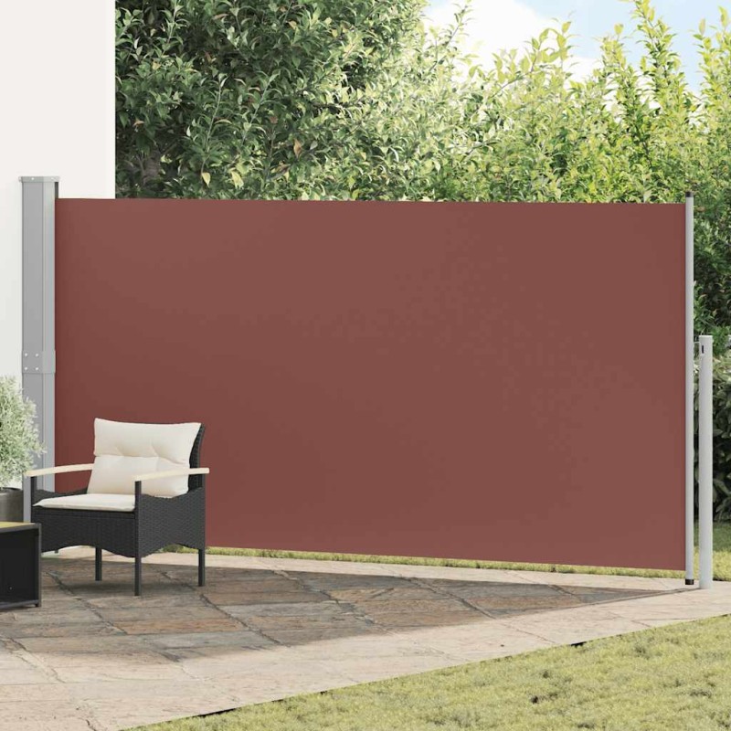vidaXL Σκίαστρο Πλαϊνό Συρόμενο Καφέ 160 x 500 εκ.